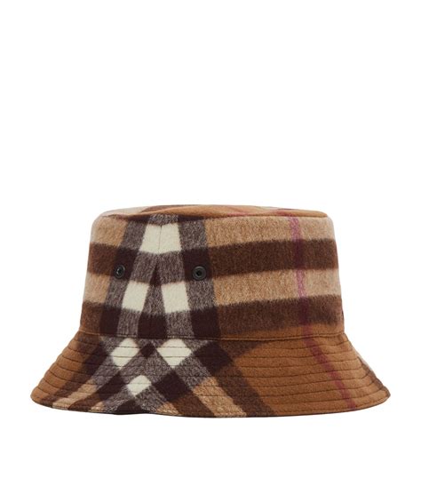 mnes burberry beanies|Burberry check wool bucket hat.